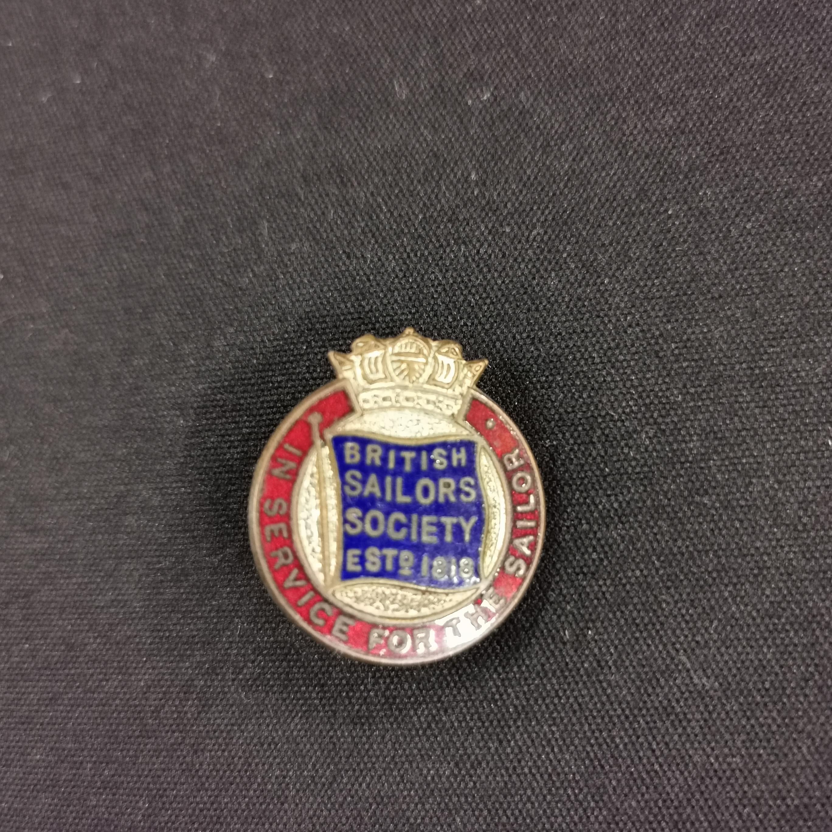 BRITISH SAILORS SOCIETY BADGE