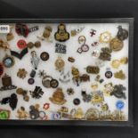 TRAY OF BADGES