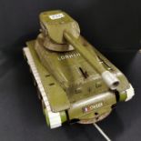 WW2 BATTERY OPERATED FRENCH TIN PLATE TANK