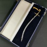 ONE BOXED MINIATURE WILKINSON SWORD