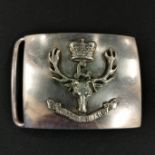 SEAFORTH HIGHLANDERS OFFICERS SILVER WAIST BELT CLASP