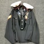 CORPS COMMISSIONAIRES TUNIC, TROUSERS & 2 HATS