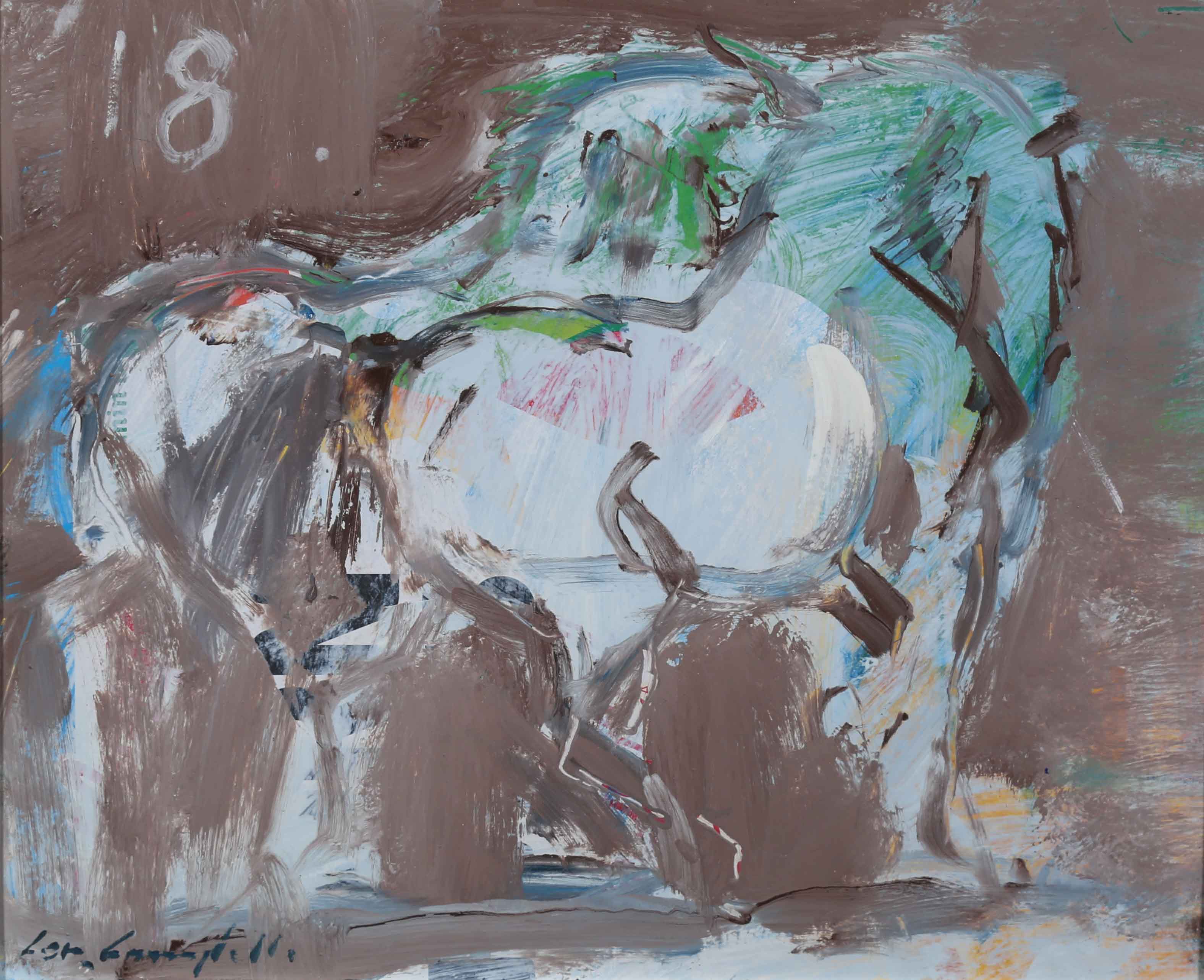 HORSE POWER -CON CAMPBELL - OIL - 9 X 11