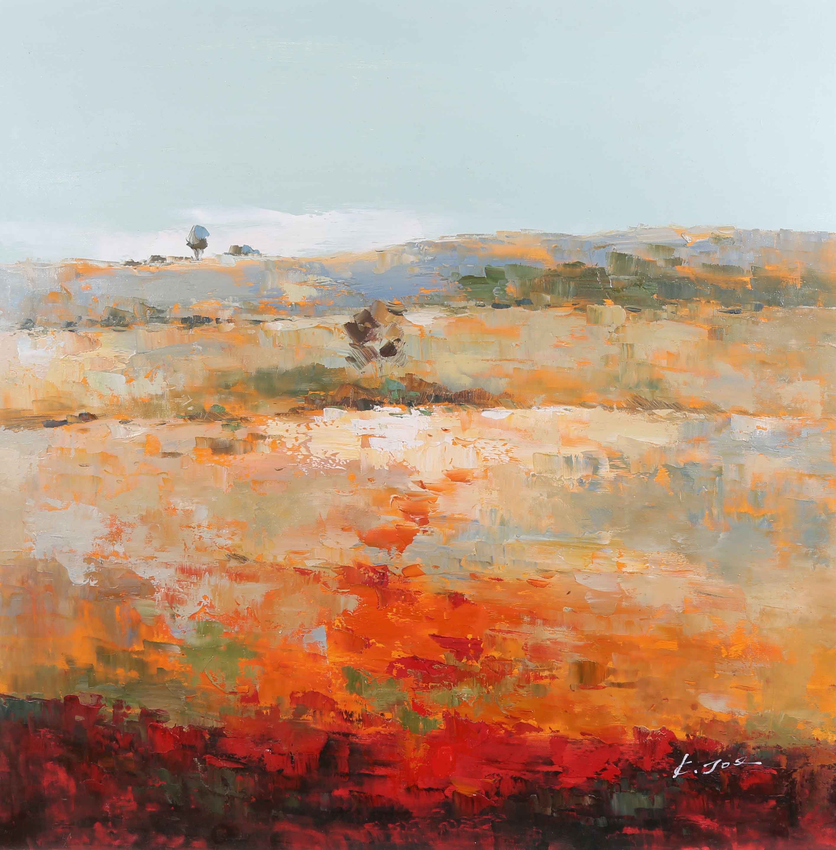 MEDITERRANEAN LANDSCAPE - E. JOE - OIL - 30 X 30