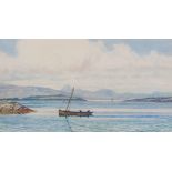 SEASCAPE - P MACGREGOR WILSON - WATERCOLOUR - 19 X 10