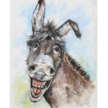 HAPPY CHAPPY - ANDY SAUNDERS - WATERCOLOUR - 8 X 10