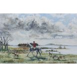 HUNTING SCENE - C L DE B (LADY KINNAHAN) - OIL 29.5'X19.75'