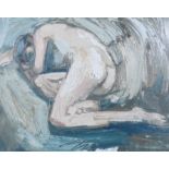 NUDE STUDY - COLIN DAVIDSON - OIL 15.5'X19'