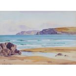 SEASCAPE - E TAYLOR CARSON - WAETRCOLOUR 14'X10.25'