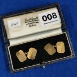 PAIR OF 9CT GOLD CUFFLINKS