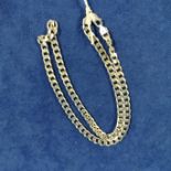 HEAVY SILVER CURB LINK CHAIN