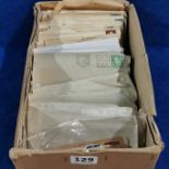 BOX OF IRISH POSTMARKS & COVER PIECES