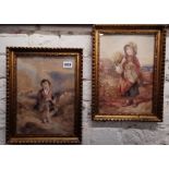 PAIR OF ANTIQUE WATERCOLOURS