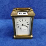 BRASS CARRIAGE CLOCK