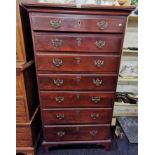 LARGE 7 DRAWER ANTIQUE GRADUATED CHEST