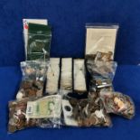 LARGE QUANTITY OF COINS AND CURRENCY