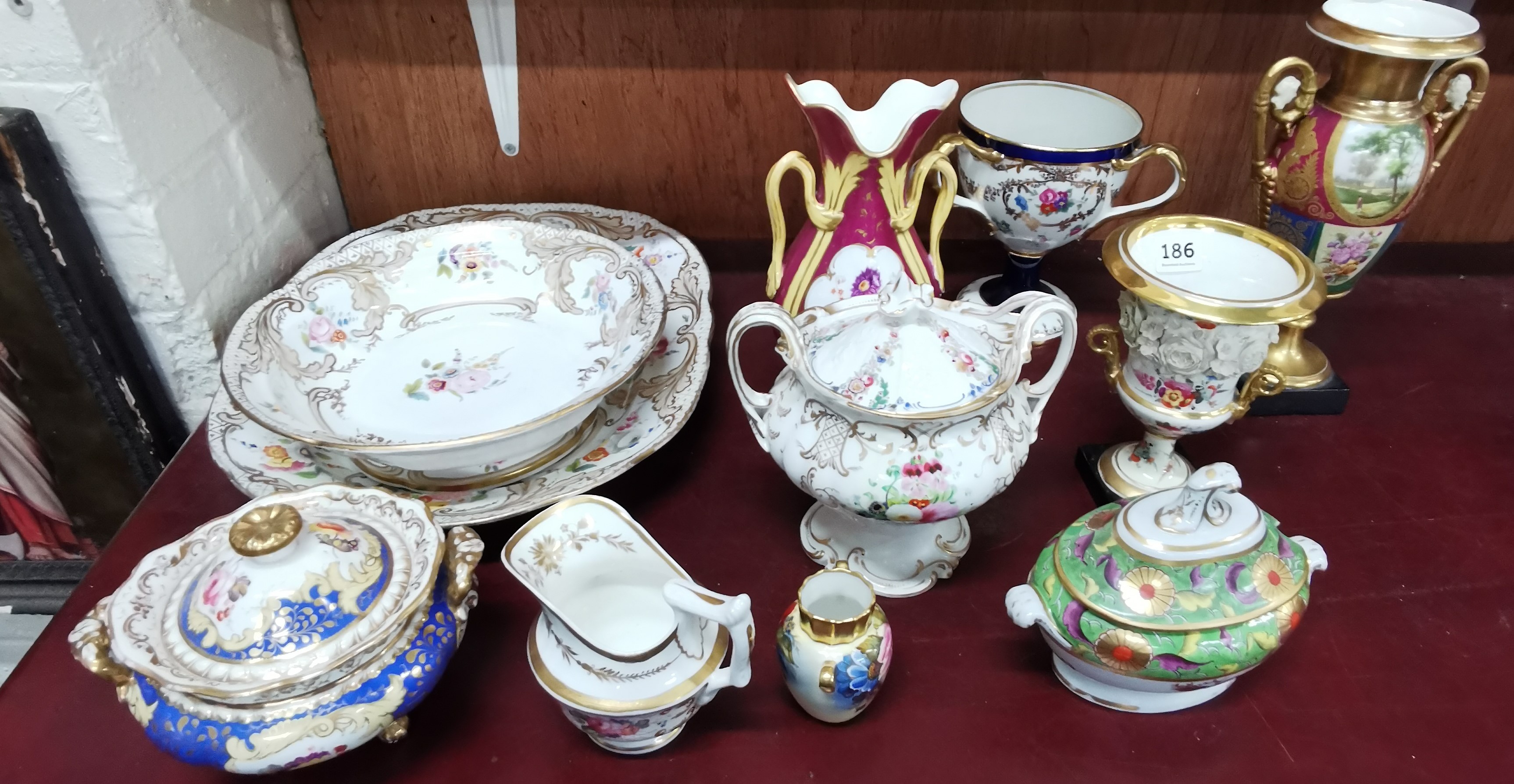 QUANTITY OF HAND PAINTED CHINA