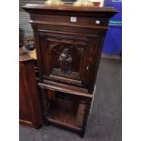 LARGE ANTIQUE CARVED CABINET