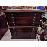 VICTORIAN MAHOGANY SPECIMEN CABINET