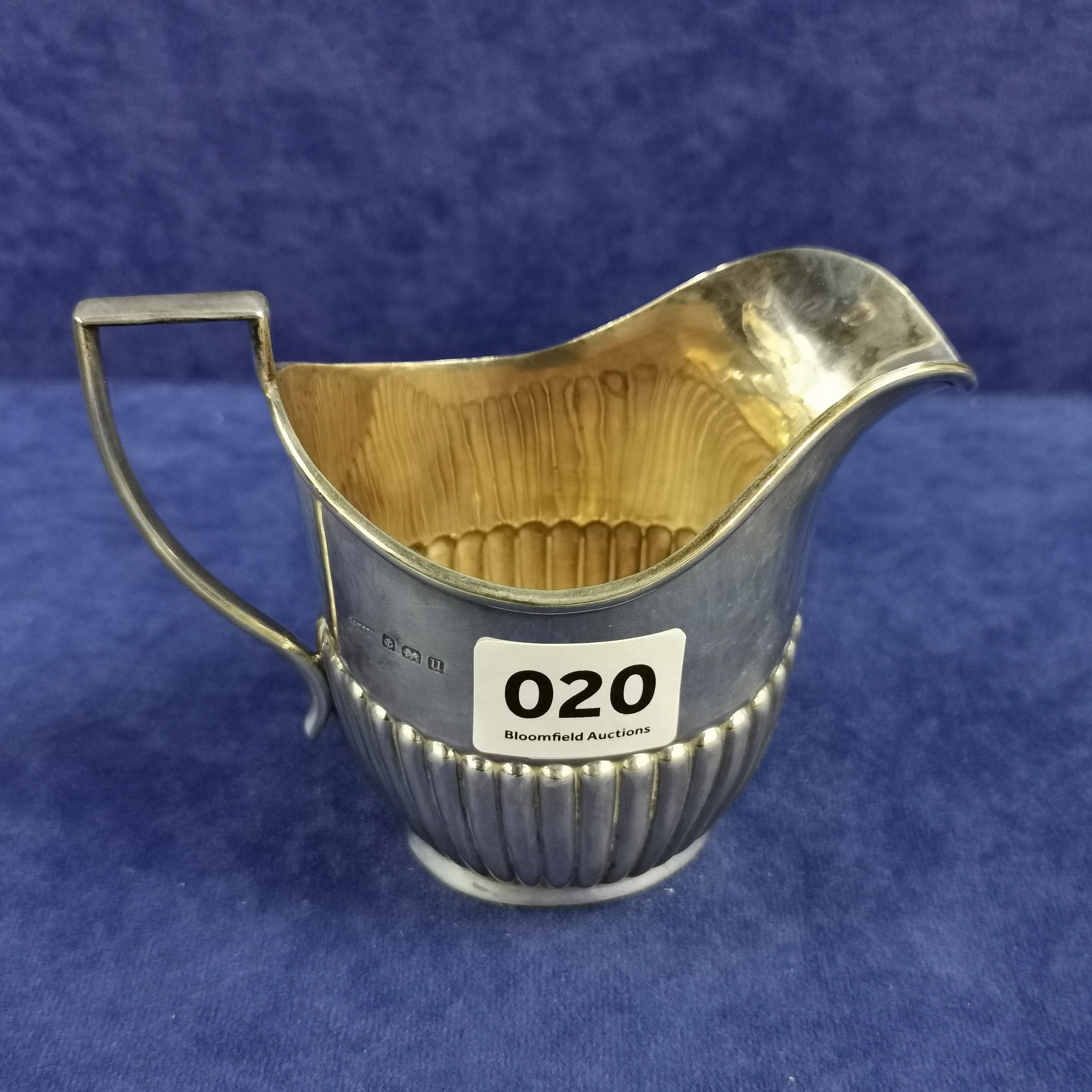 SILVER CREAM JUG - BIRMINGHAM 1919/20