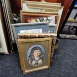 LARGE QUANTITY OF WATERCOLOURS, OILS AND PRINTS