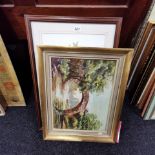 LARGE QUANTITY OF OILS, WATERCOLOURS & PRINTS