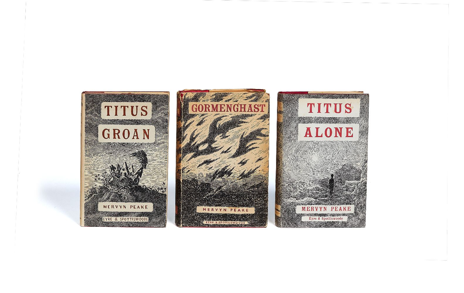 Ɵ Mervyn Peake, The Gormenghast Trilogy, first editions [UK, 1946-1959]