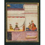 A group of 4 Indian miniature paintings, illuminated on paper [India (most Rajasthan), eighteenth or