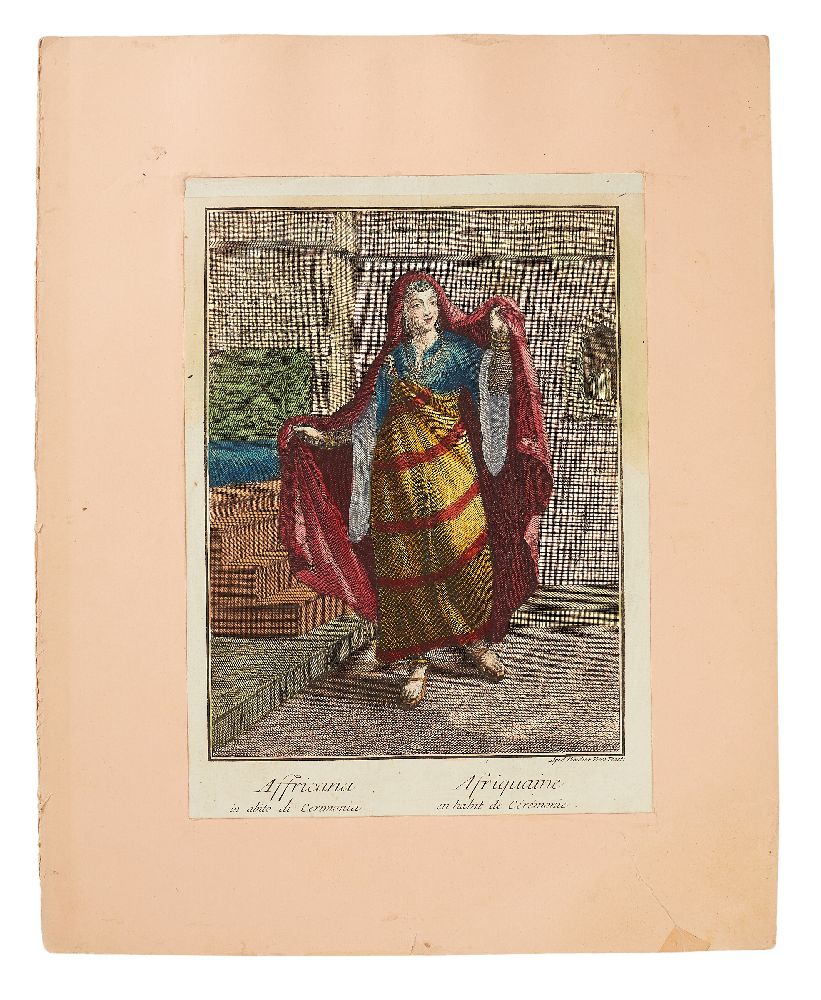 A Collection of 13 engraved costume plates, most relating to North Africa, by Theodore Viero of Veni