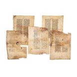 Collection of leaves from liturgical codices, in Latin, manuscripts on parchment
