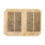 Bifolium from a copy of John Marchesinus, Mammotrectus super Bibliam, or ‘nourisher on the Bible’