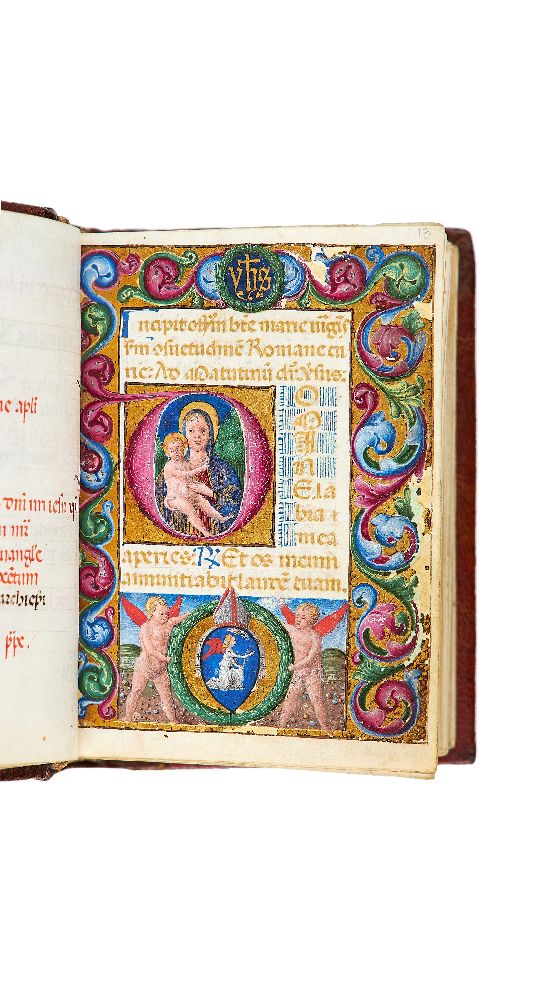 Ɵ Miniature Book of Hours, Use of Rome, in Latin, opulently illuminated manuscript on parchment - Image 2 of 6