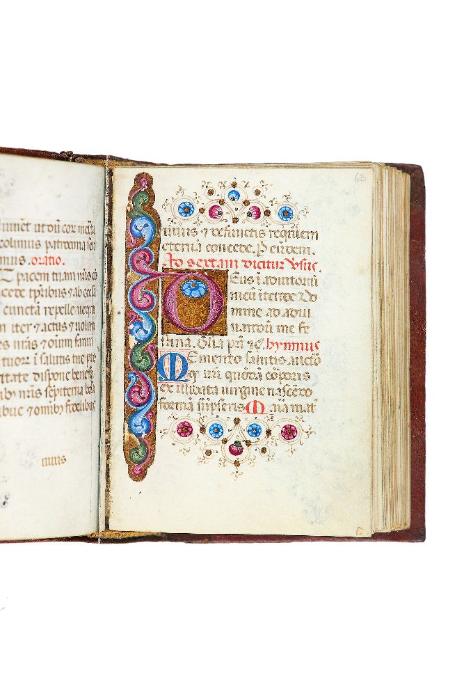 Ɵ Miniature Book of Hours, Use of Rome, in Latin, opulently illuminated manuscript on parchment - Image 3 of 6