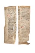 Two cuttings from a Noted Breviary, in Latin, manuscript on parchment [Germany, mid-twelfth century]