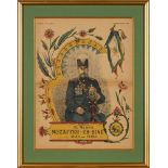 “Sa Majestie Mozzafer-Ed-Din Shah de Perse”, commemorative print by Pellerin & co. for Imagerie d'Ep