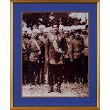 Young Reza Shah Pahlavi with Military officers, early photograph [probably Tehran, c. 1925]