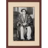 The Shah in recovery from his Appendectomy, original press photograph, by the Associated Press Wirep