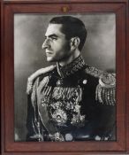 Portrait of Muhammad Reza Shah Pahlavi, taken in 1953 upon the formation of the Regency Council