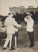 Mohammad Reza Shah Pahlavi at an awards ceremony in Golestan Palace