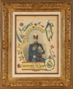 “Sa Majestie Mozzafer-Ed-Din Shah de Perse”, commemorative print by Pellerin & co. for Imagerie d'Ep