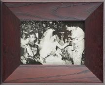 The Marriage of the Shah of Iran to Farah Diba, original press photograph