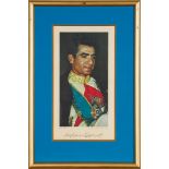 Commemorative portrait of Mohammad Reza Shah Pahlavi, printed poster, photography by S. Sonar