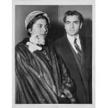The Shah and Queen arrive at Idlewild, original press photograph taken by Sam Goldstein, by Internat