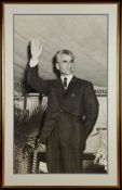 An exceptionally large photographic image of Mohammad Reza Shah Pahlavi