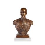 A Rare Bust of Reza Shah Pahlavi, by private commission of the Shah himself for private distribution
