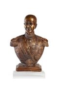A Rare Bust of Reza Shah Pahlavi, by private commission of the Shah himself for private distribution