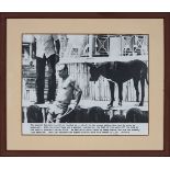 The Emperor has practically no Clothes on, reprinted press photograph from an image