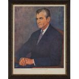 Portrait of H.I.M. Mohammad Reza Shah Pahlavi, commemorative poster