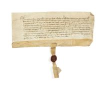 Charter of Joanna, widow of Walter Chasteleyn of Leckhampsted in favour of Thomas Wodewarde