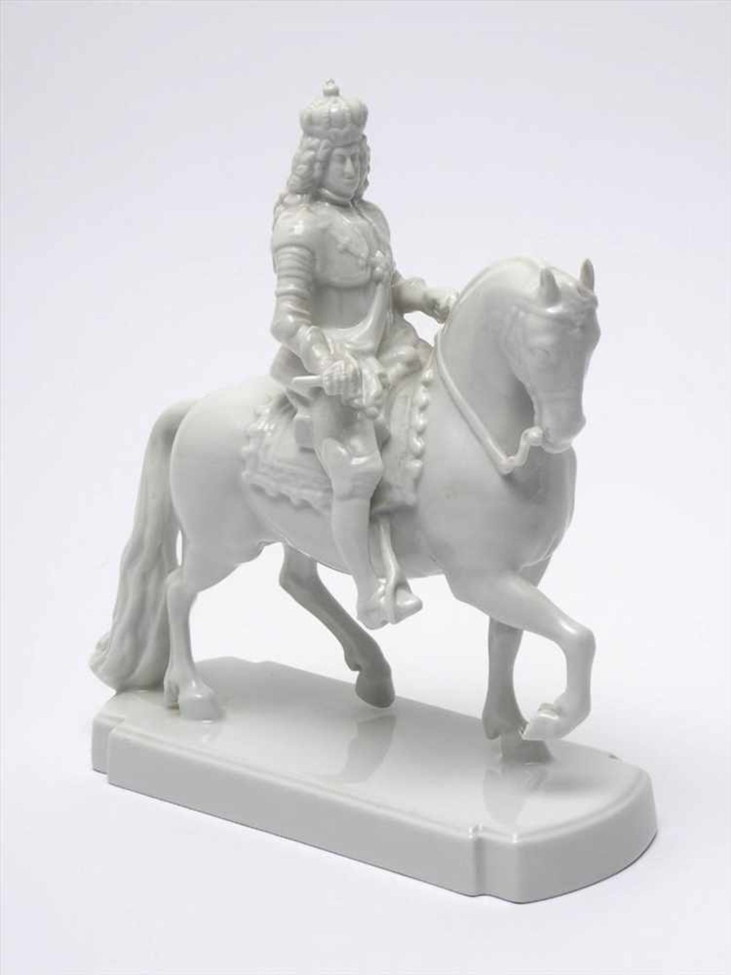 Figurine, Rosenthal, 50er JahreKurfürst Johann Wilhelm von Pfalz-Neuburg zu Pferde. Nach einem
